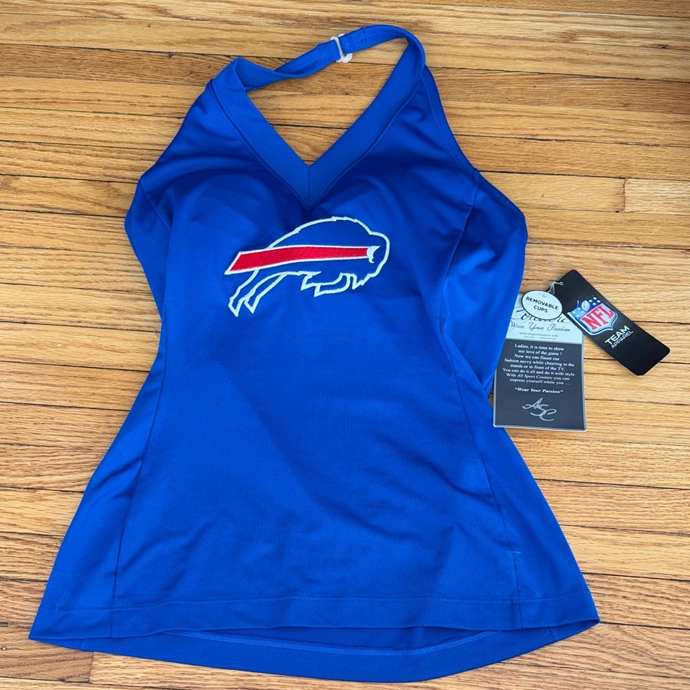 Women's Blue Halter Top